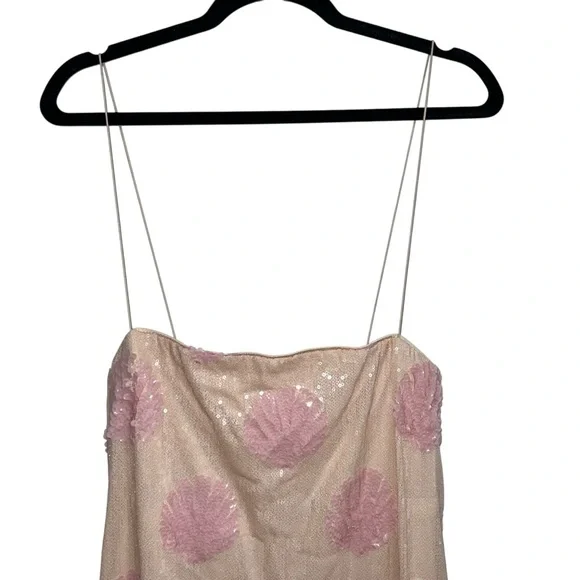 Show Me Your MuMu Blush and Cream Strapless Maxi Dress - Picture 4 of 9